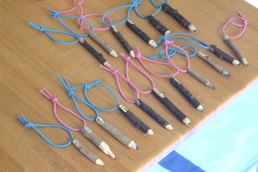全員完成！鉛筆キーホルダー